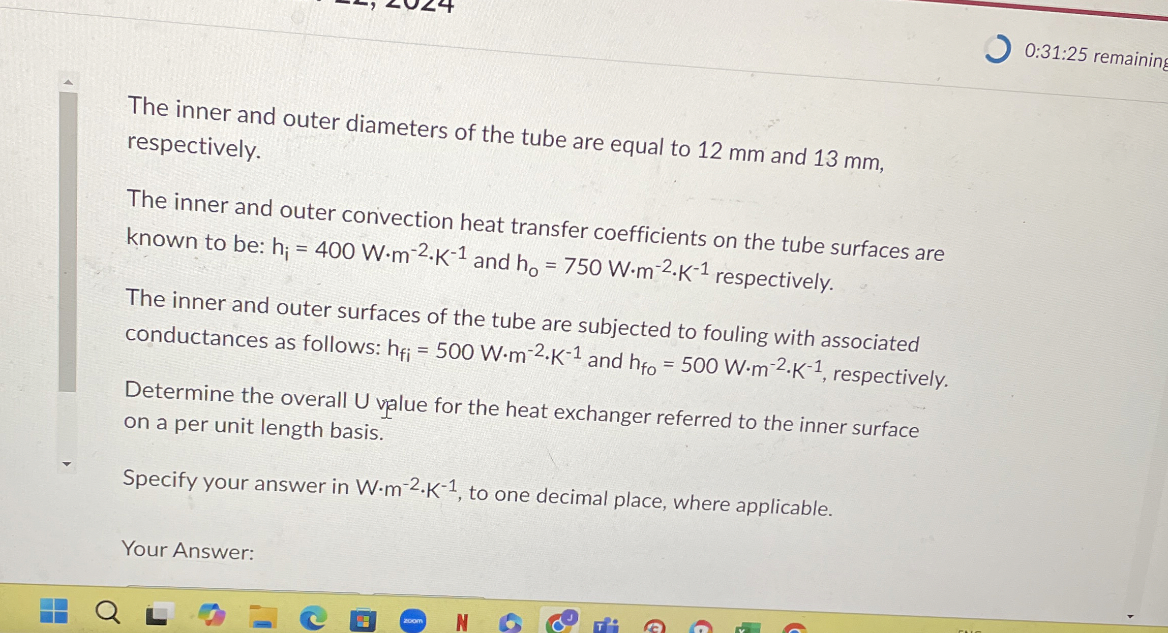 0 : 3 1 : 2 5 remaining The inner and outer
