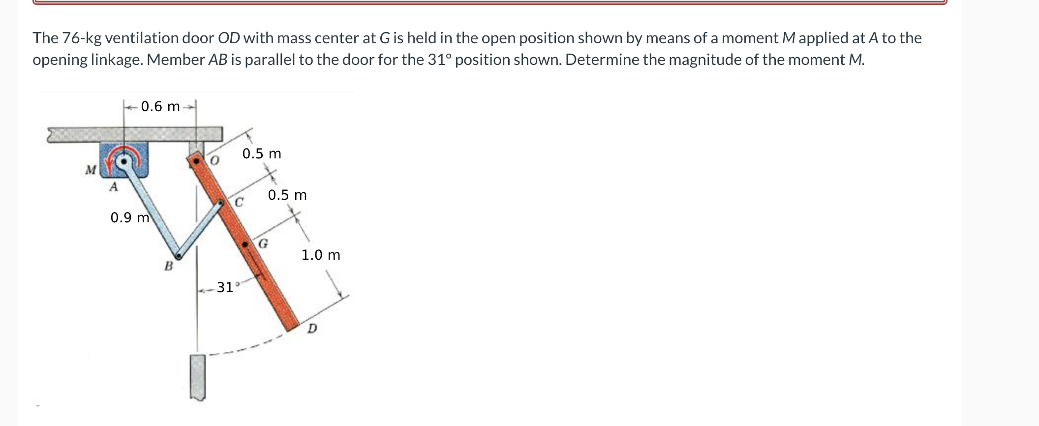 The 7 6 - kg ventilation door \ ( O D \ ) with