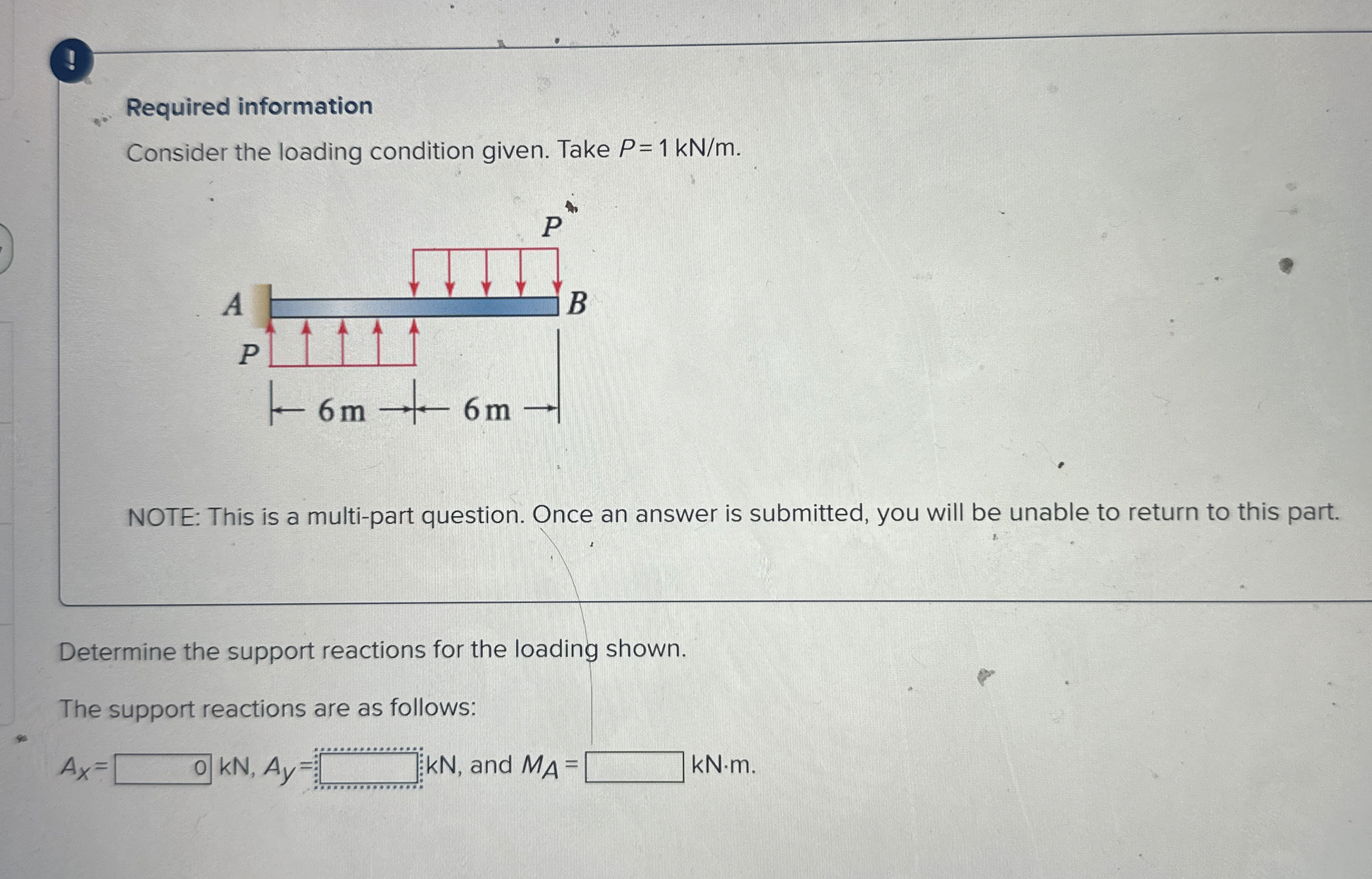 ! Required information Consider the loading