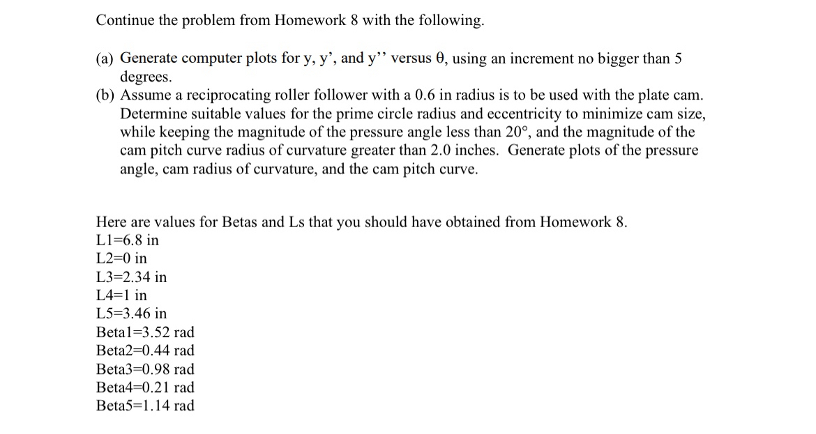 Continue the problem from Homework 8 with the