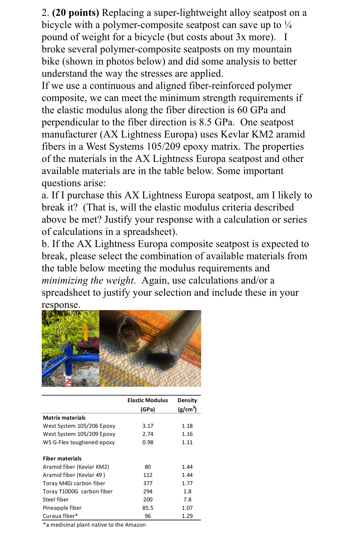 ( 2 0 points ) Replacing a super - lightweight