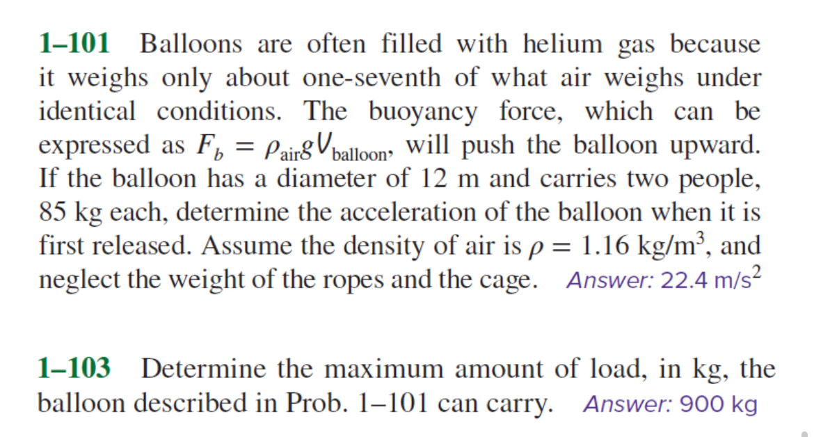 1 - 1 0 1 Balloons are often filled with helium