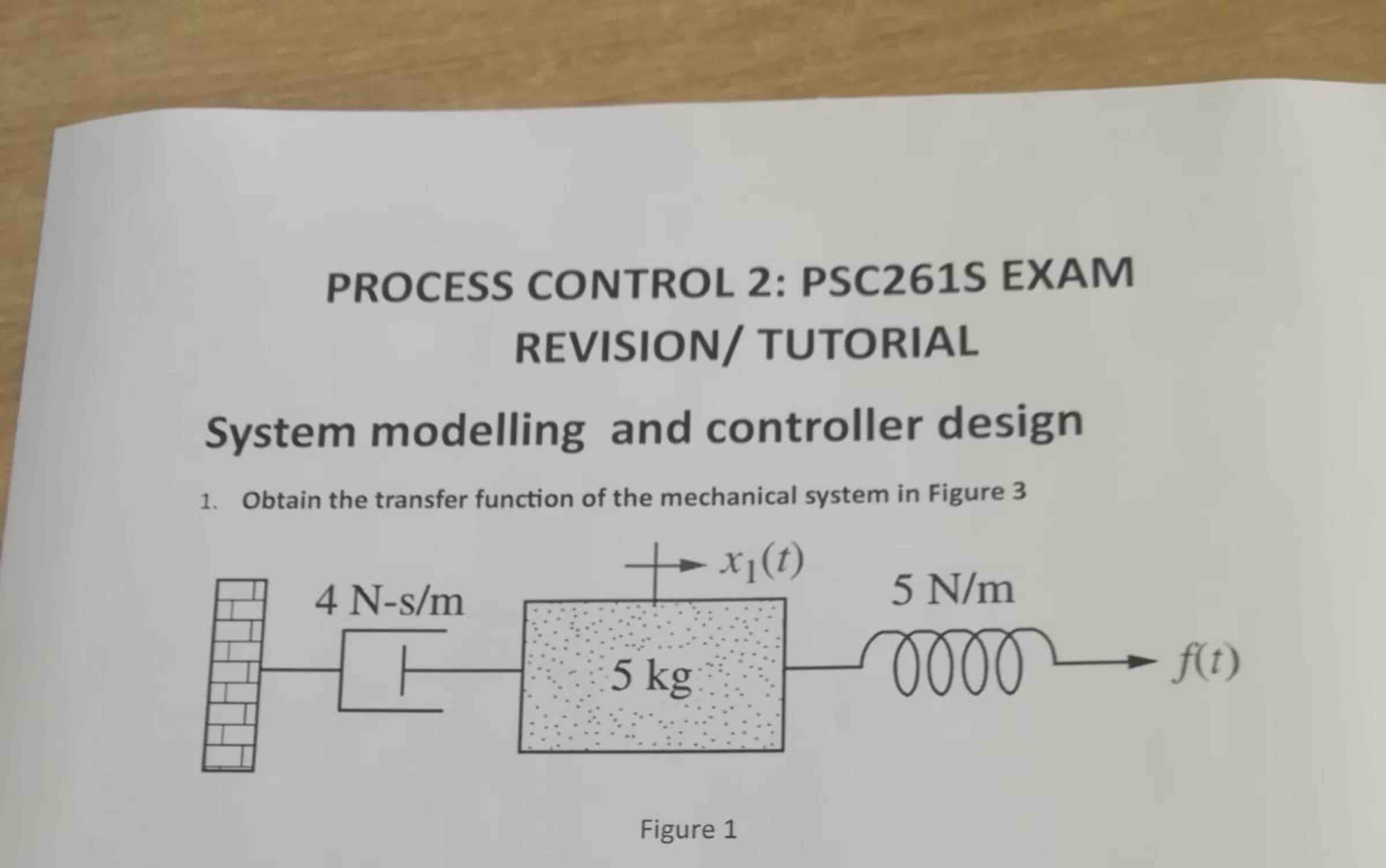 PROCESS CONTROL 2 : PSC 2 6 1 S EXAM REVISION /
