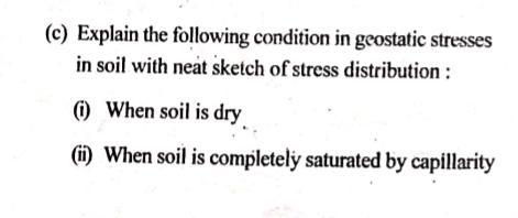 ( c ) Explain the following condition in