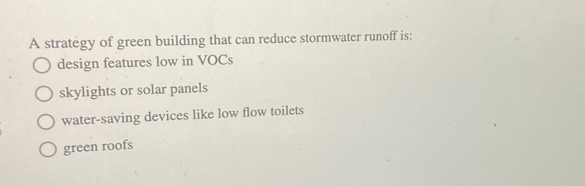 A strategy of green building that can reduce