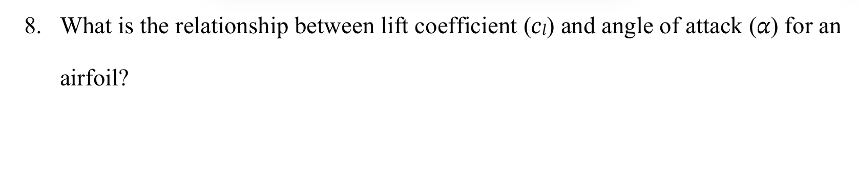 What is the relationship between lift coefficient
