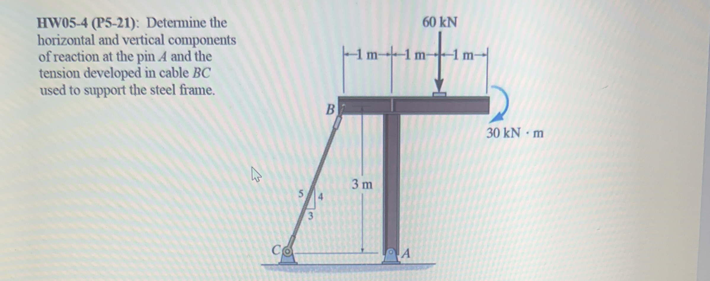 HW 0 5 - 4 ( P 5 - 2 1 ) : Determine the