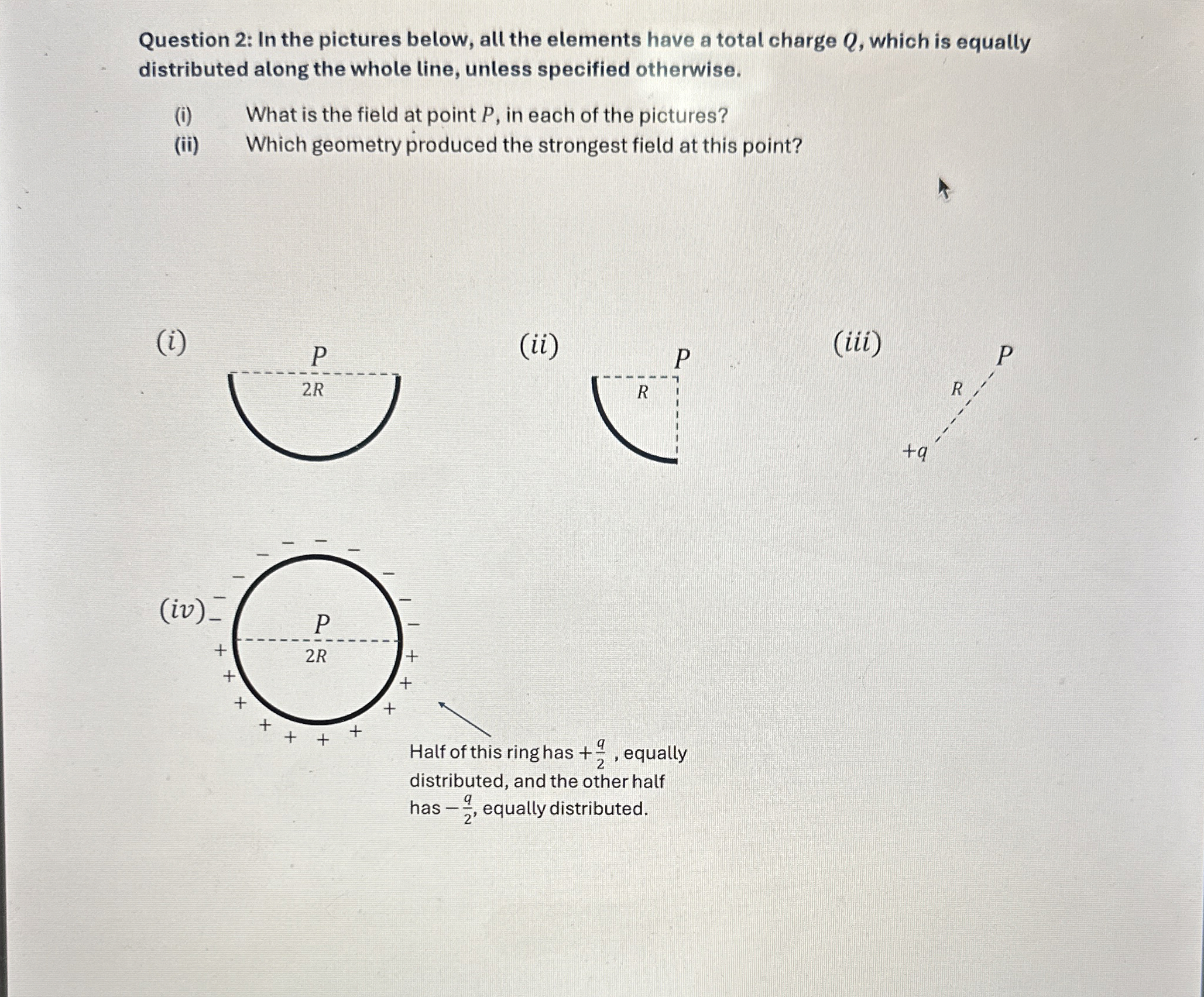 Question 2 : In the pictures below, all the