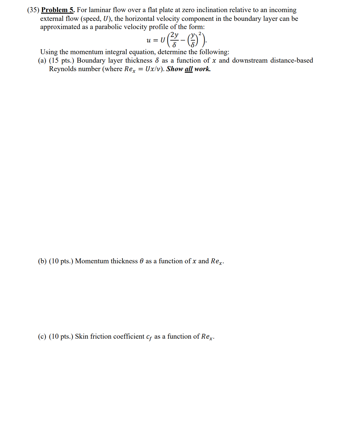 U u = U ( ( 2 y ) / ( \ delta ) - ( ( y ) / ( \