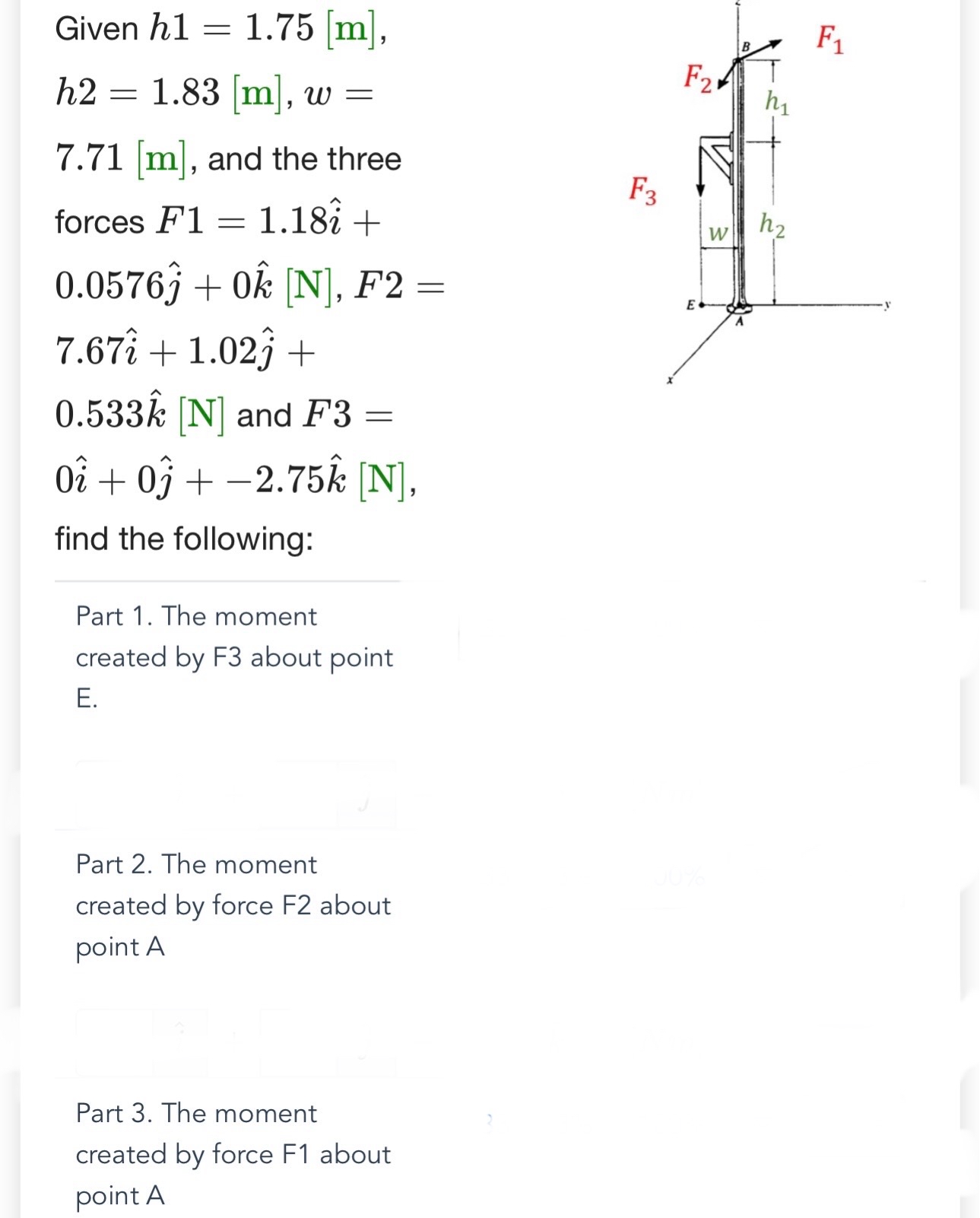 Given h 1 = 1 . 7 5 [ m ] , h 2 = 1 . 8 3 [ m ] ,