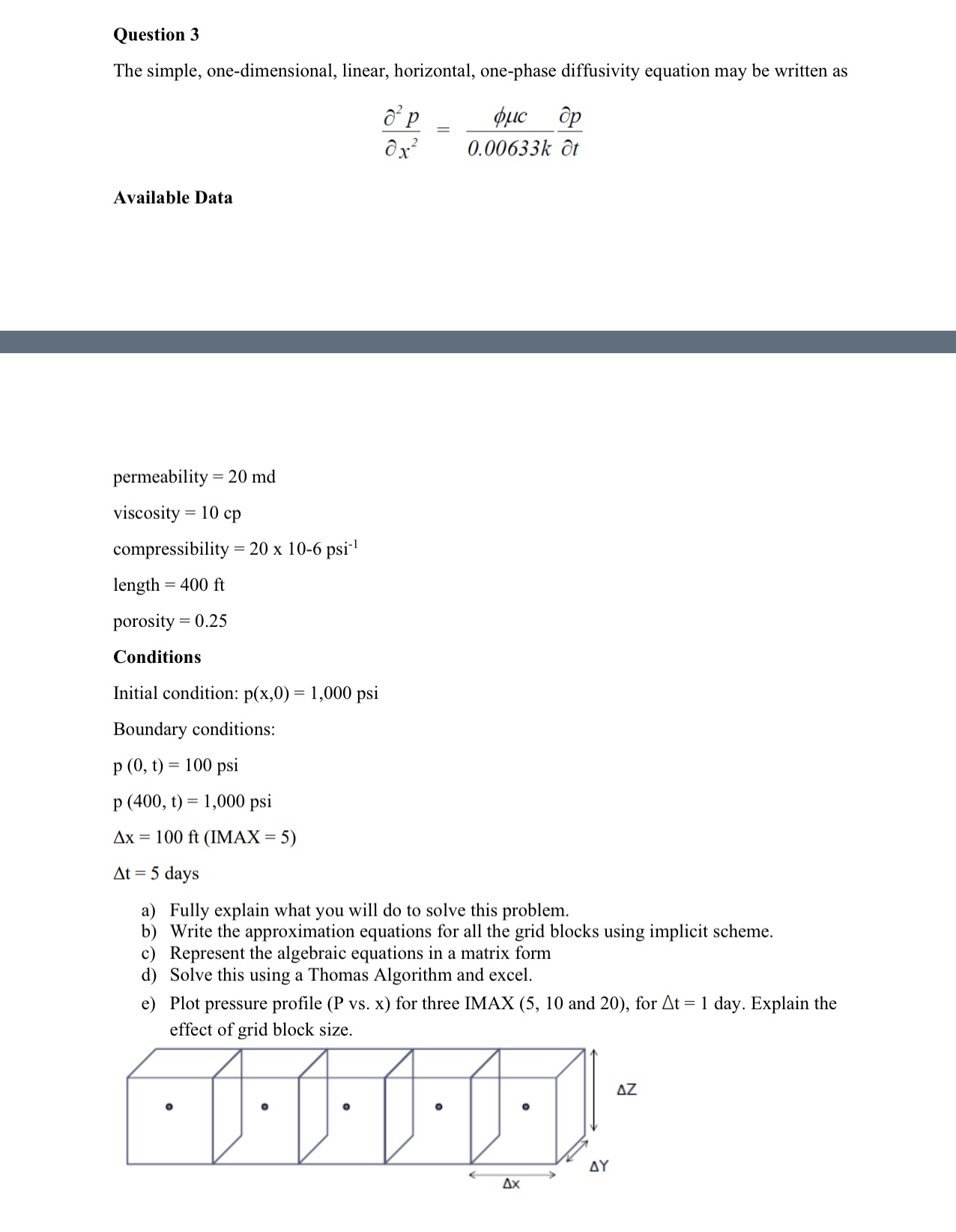 use matlab and excel to solve