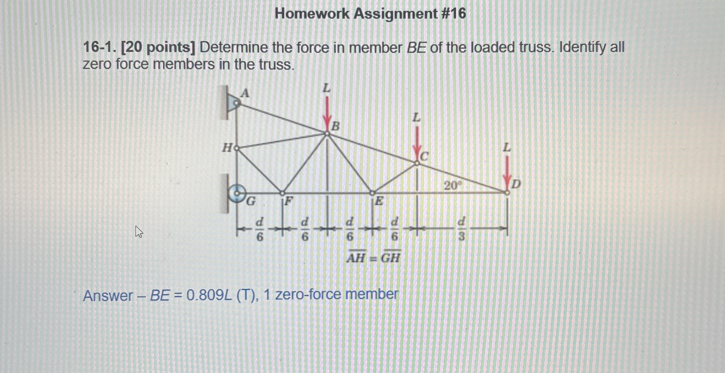 Homework Assignment # 1 6 1 6 - 1 . [ 2 0 points