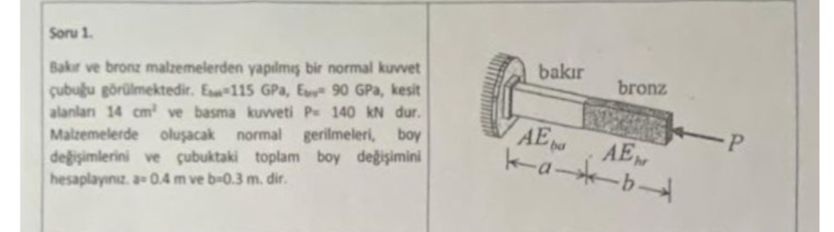 Soru 1 . Bak r ve bronz malzemelerden yapilmis