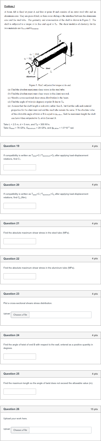 Problem 3 alvaninum cere. They ane press - lited,