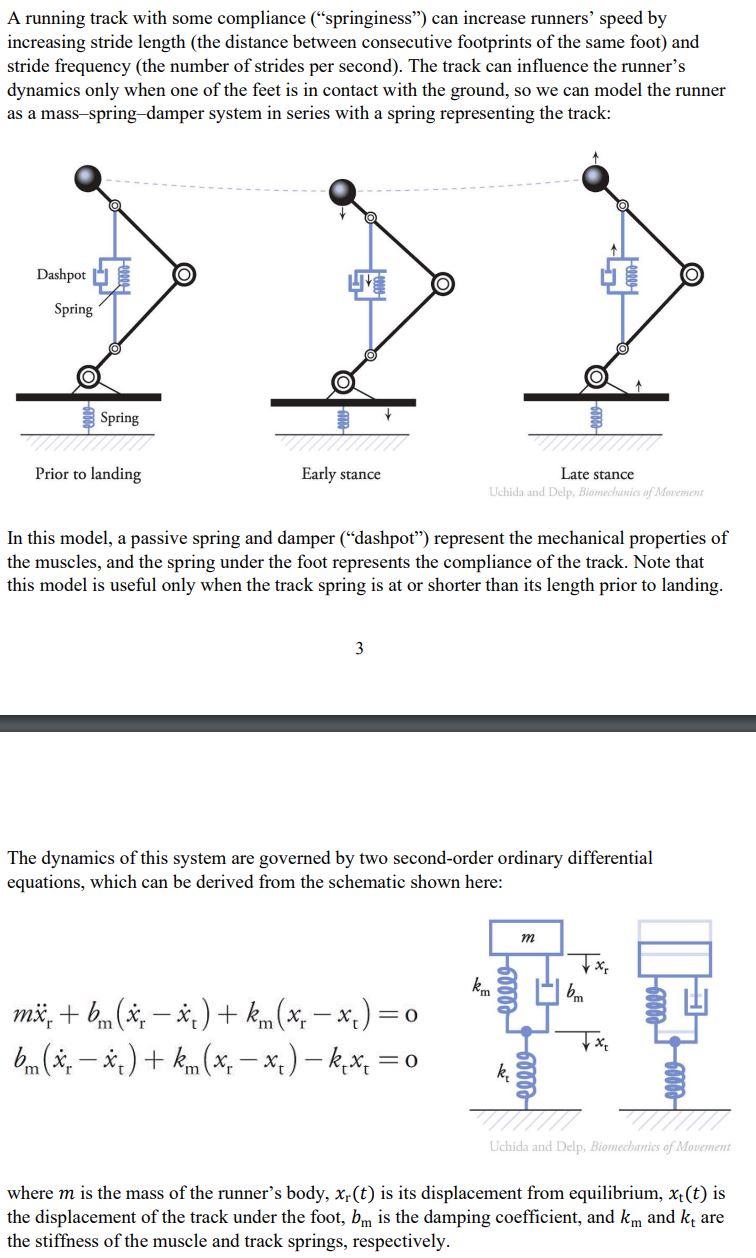 Derive the equations of motion shown above.