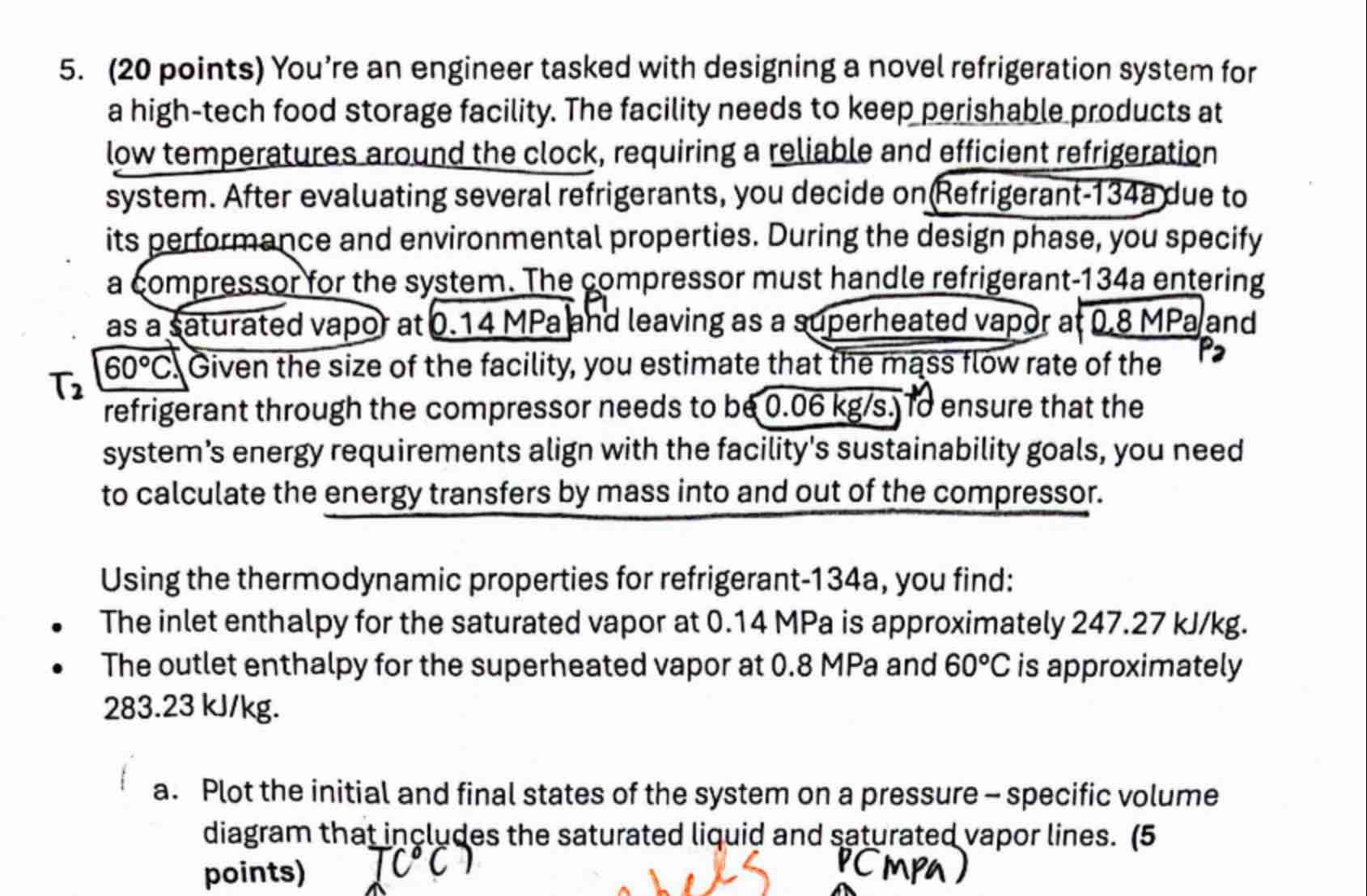 5 . ( 2 0 points ) You're an engineer tasked with
