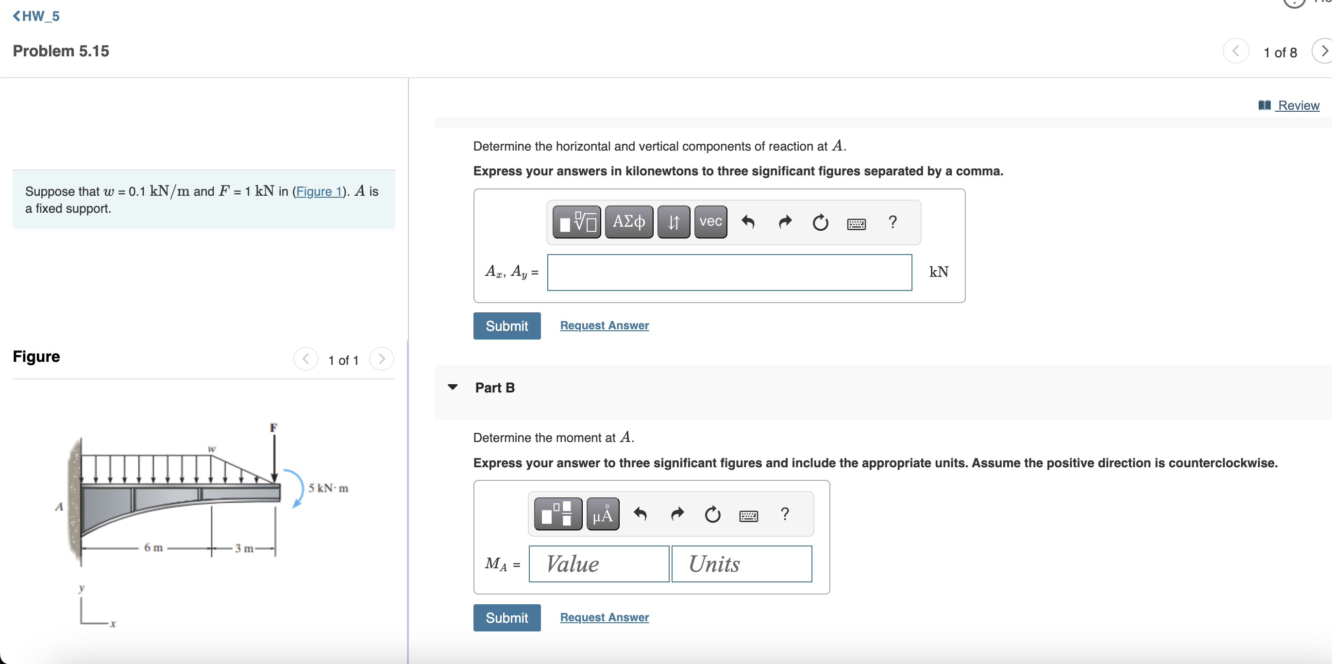 Problem 5 . 1 5 Suppose that \ ( w = 0 . 1 \