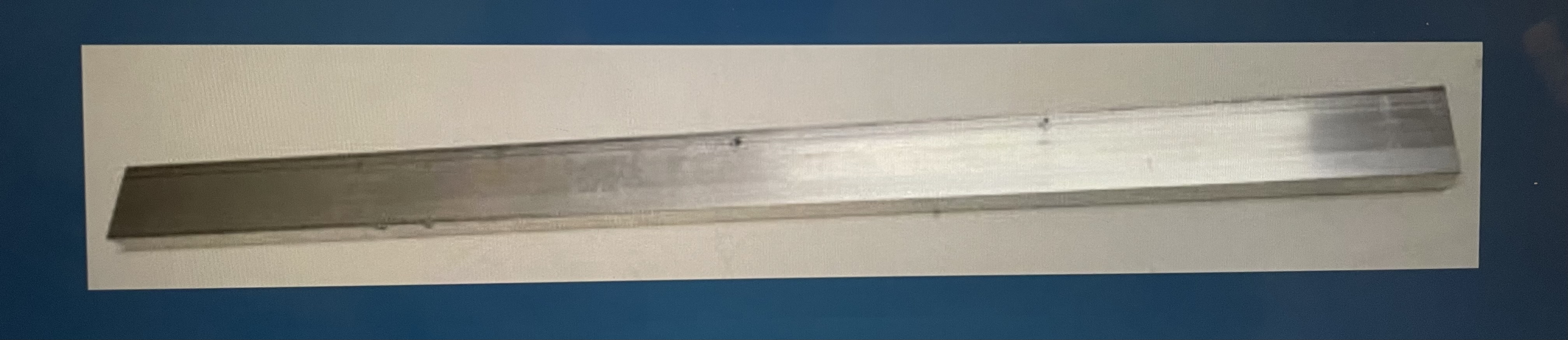 A flat bar with a cross section of 1 5 mm by 7 mm