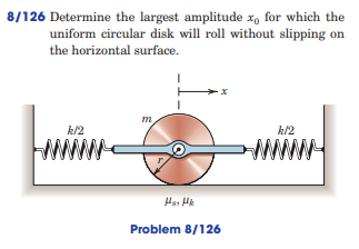 ( 8 ) / ( 1 2 6 ) Determine the largest amplitude