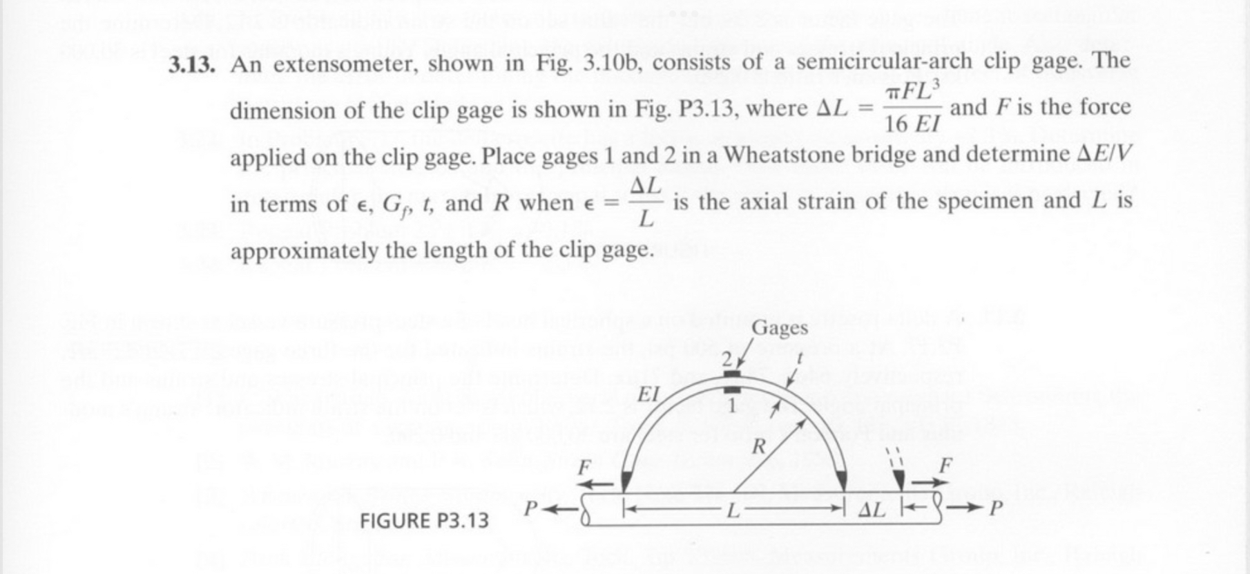 3 . 1 3 . An extensometer, shown in Fig. 3 . 1 0