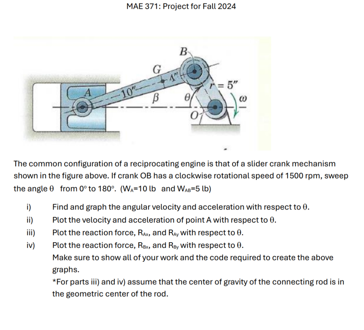 MAE 3 7 1 : Project for Fall 2 0 2 4 The common
