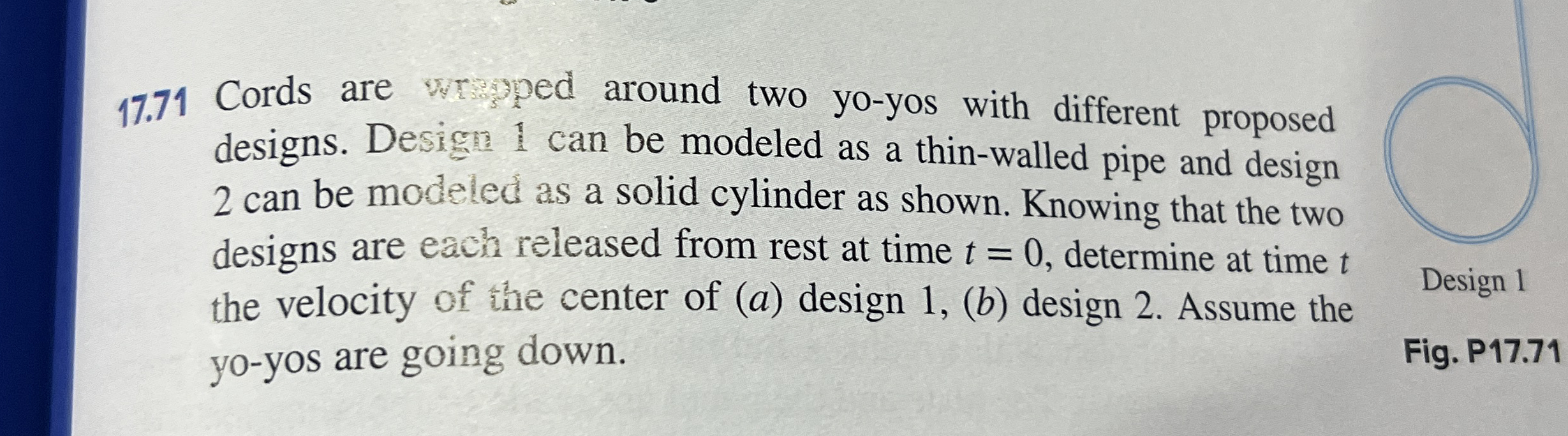 1 7 . 7 1 Cords are wrygped around two yo - yos