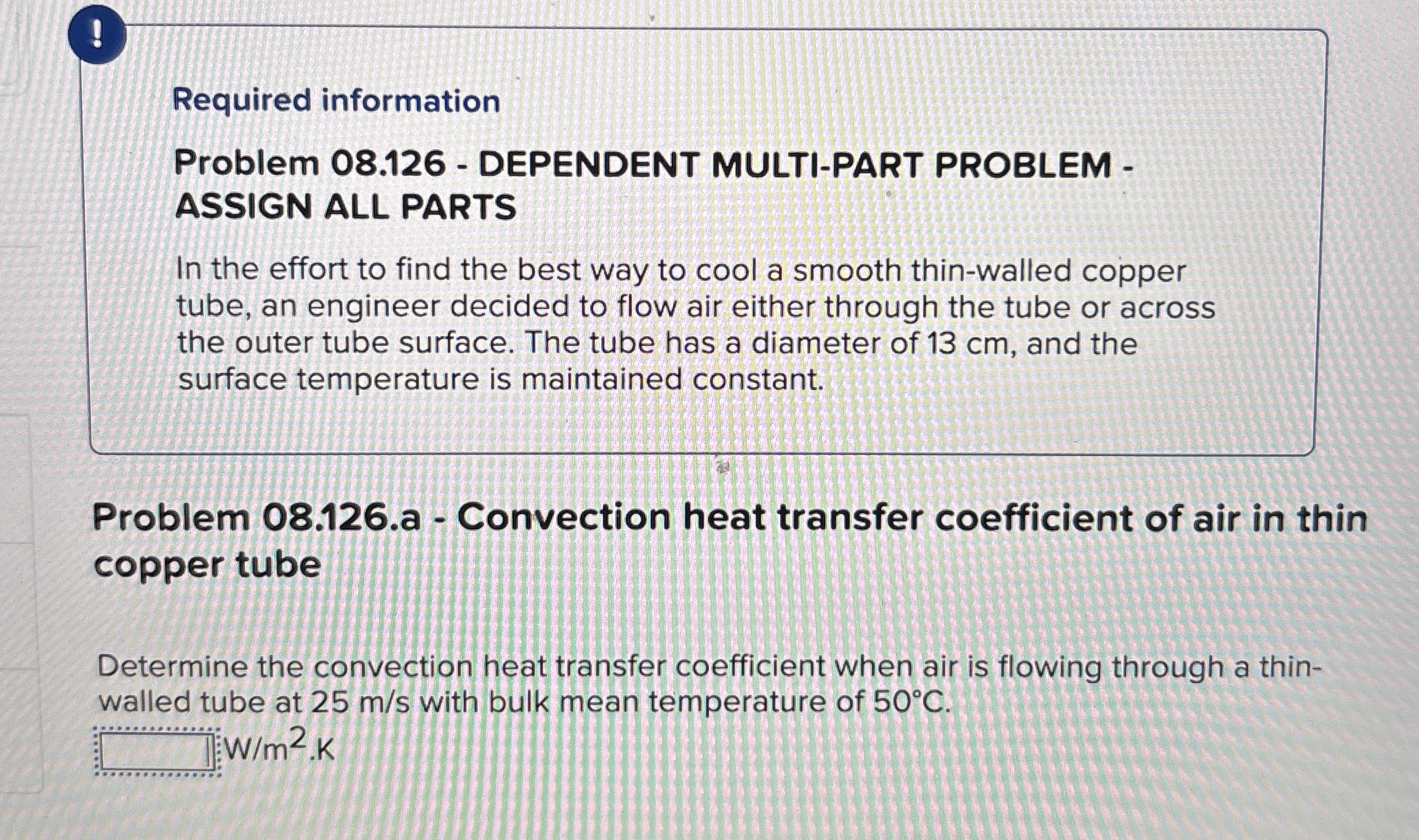 ! Required information Problem 0 8 . 1 2 6 -