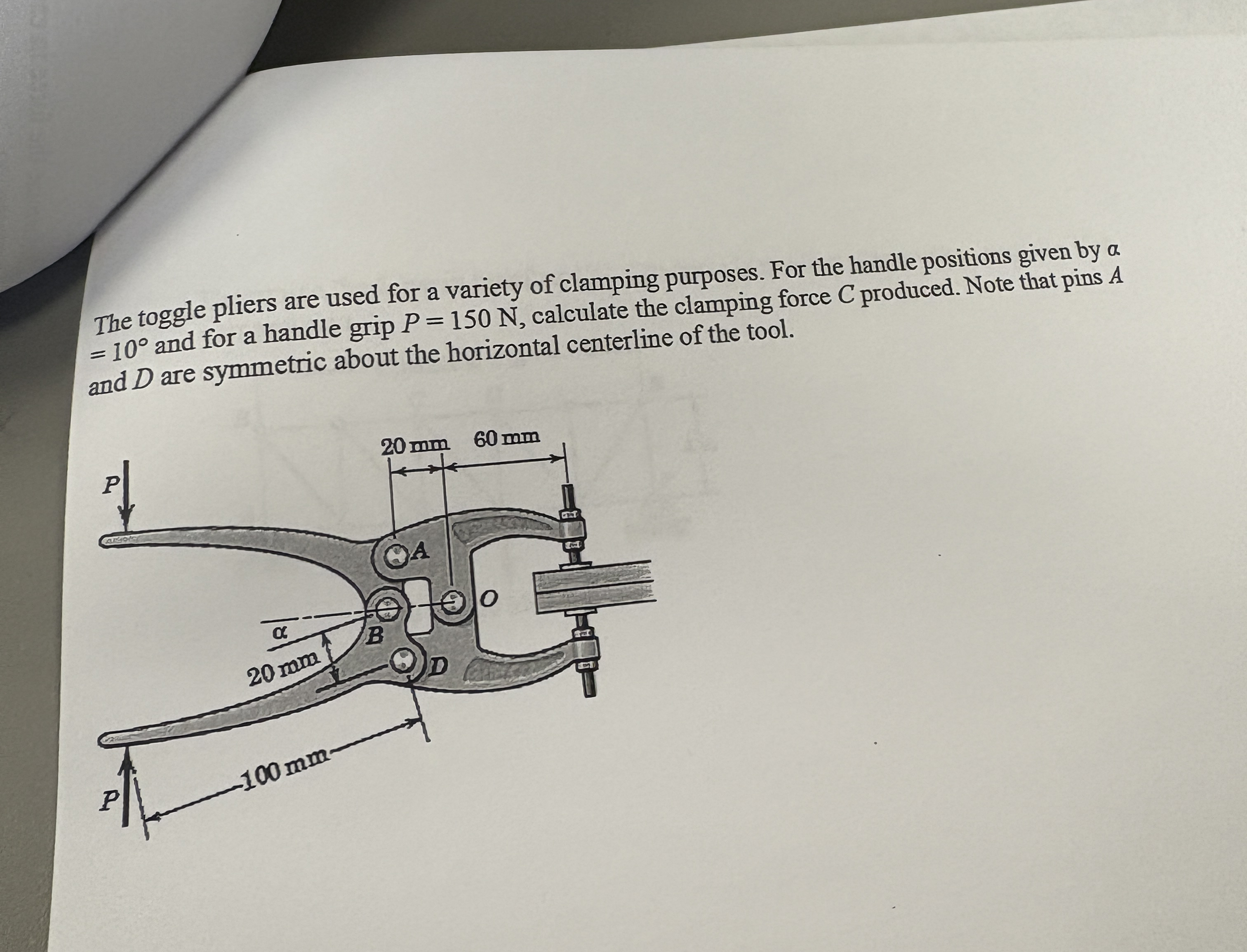 The toggle pliers are used for a variety of