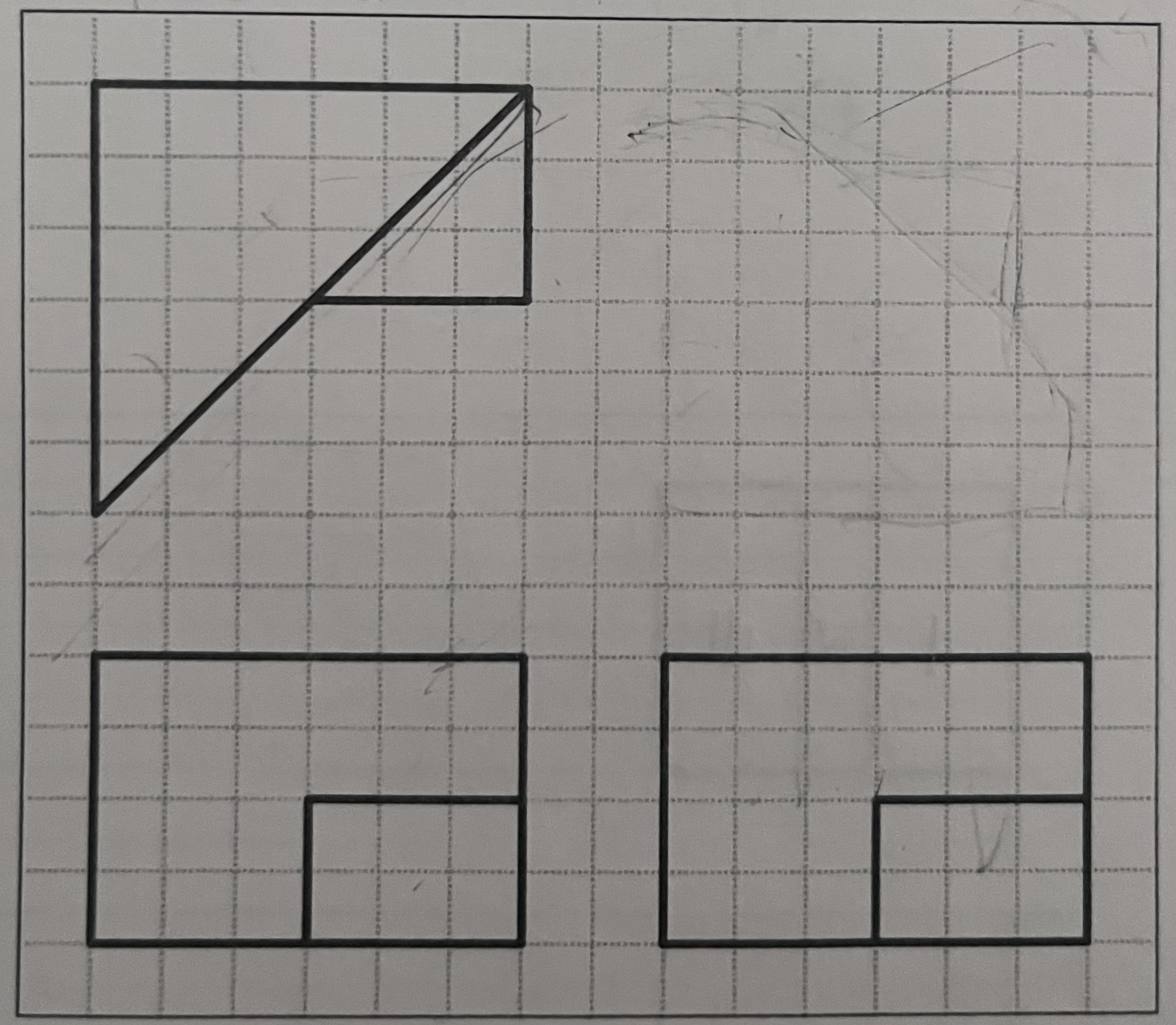 can you draw the missing 3 d shape