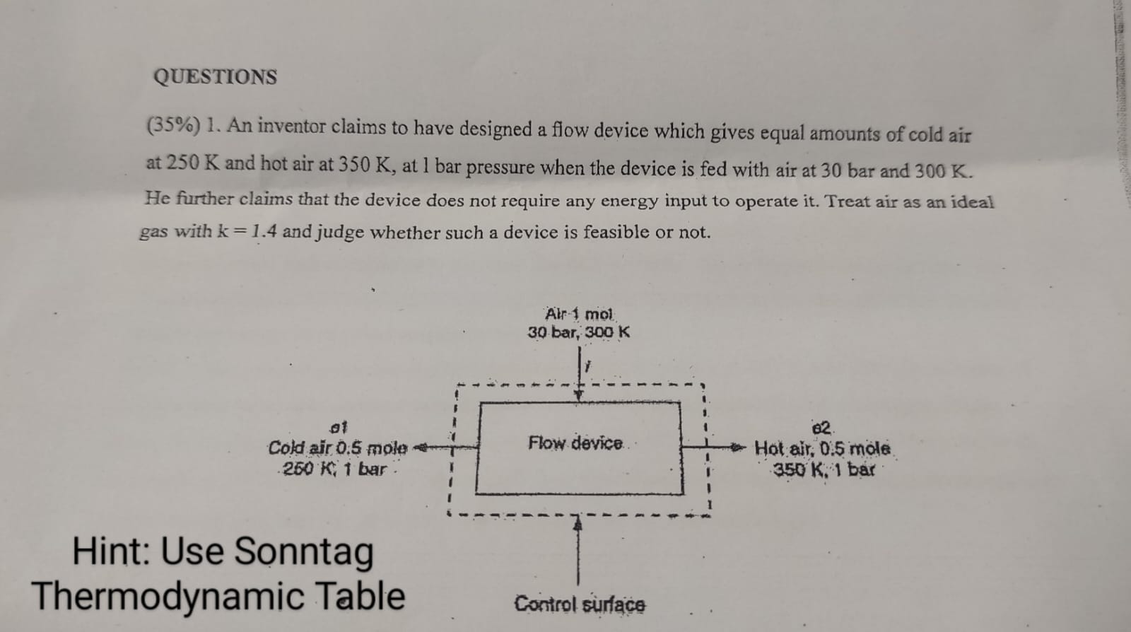 QUESTIONS \ ( ( 3 5 \ % ) \ ) 1 . An inventor