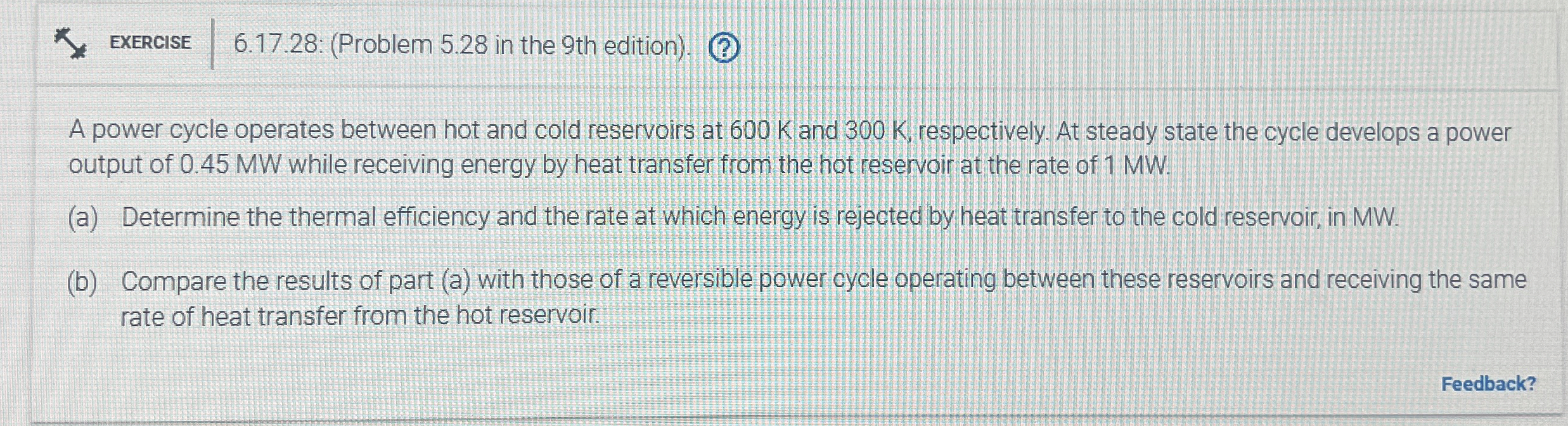 EXERCISE 6 . 1 7 . 2 8 : ( Problem 5 . 2 8 in the