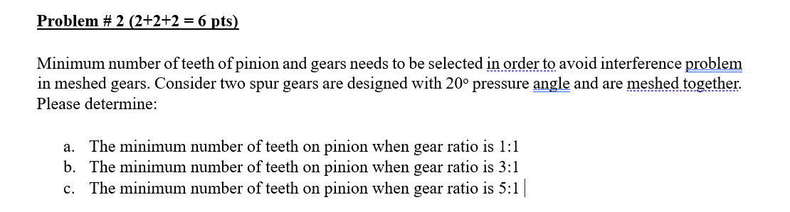 Problem \ # \ ( 2 ( 2 + 2 + 2 = 6 \ mathrm { pts