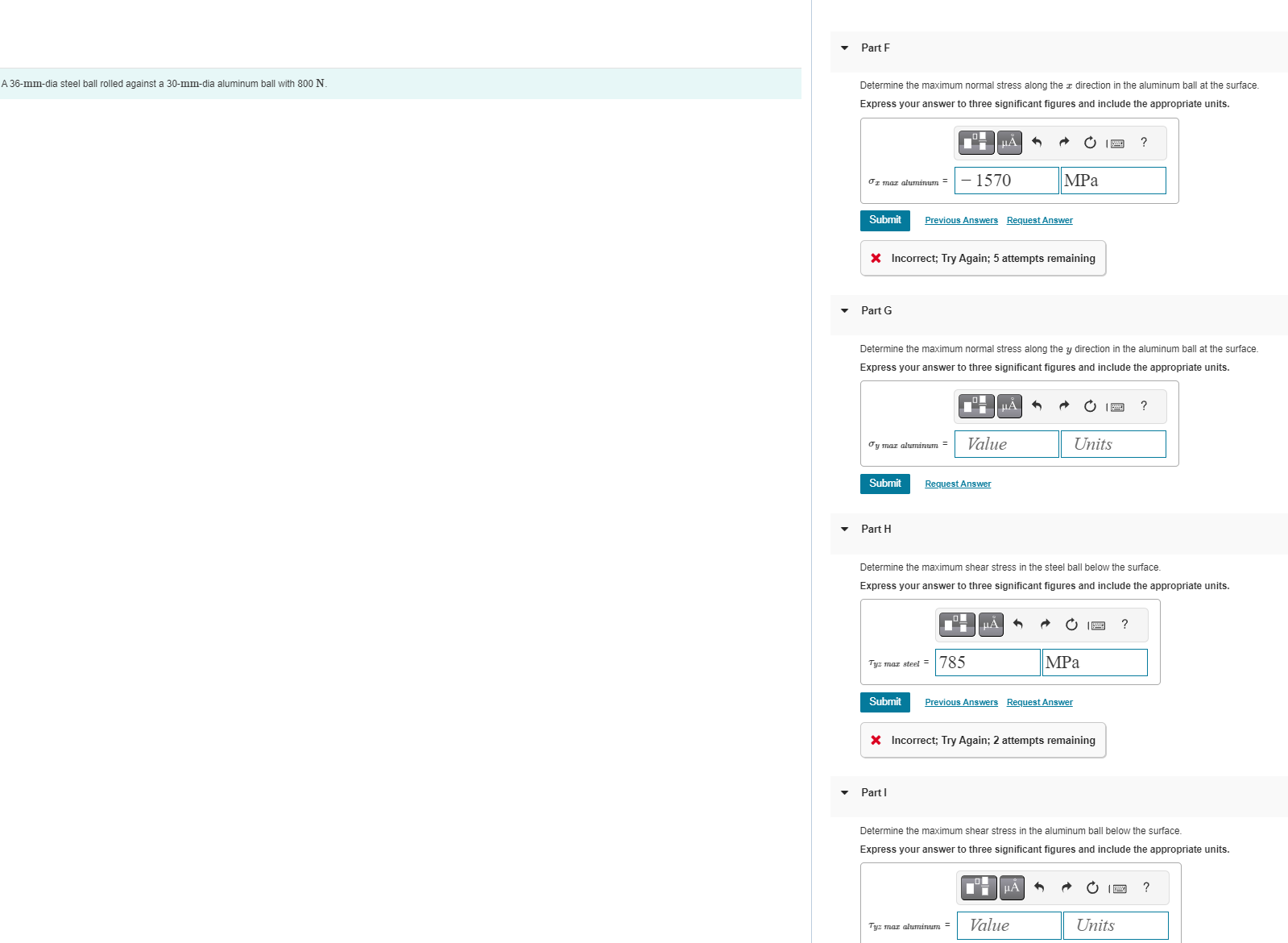 Please answer the max normal stress along the x