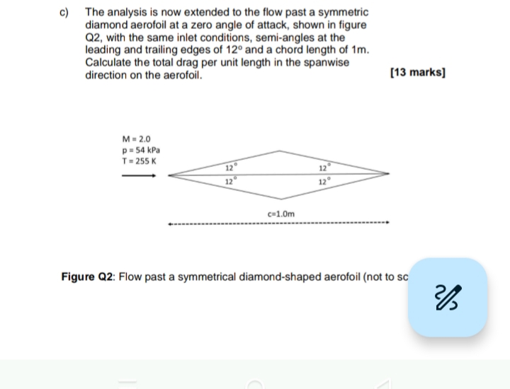 c ) The analysis is now extended to the flow past