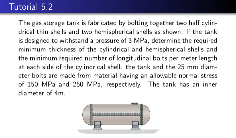 Tutorial 5 . 2 The gas storage tank is fabricated