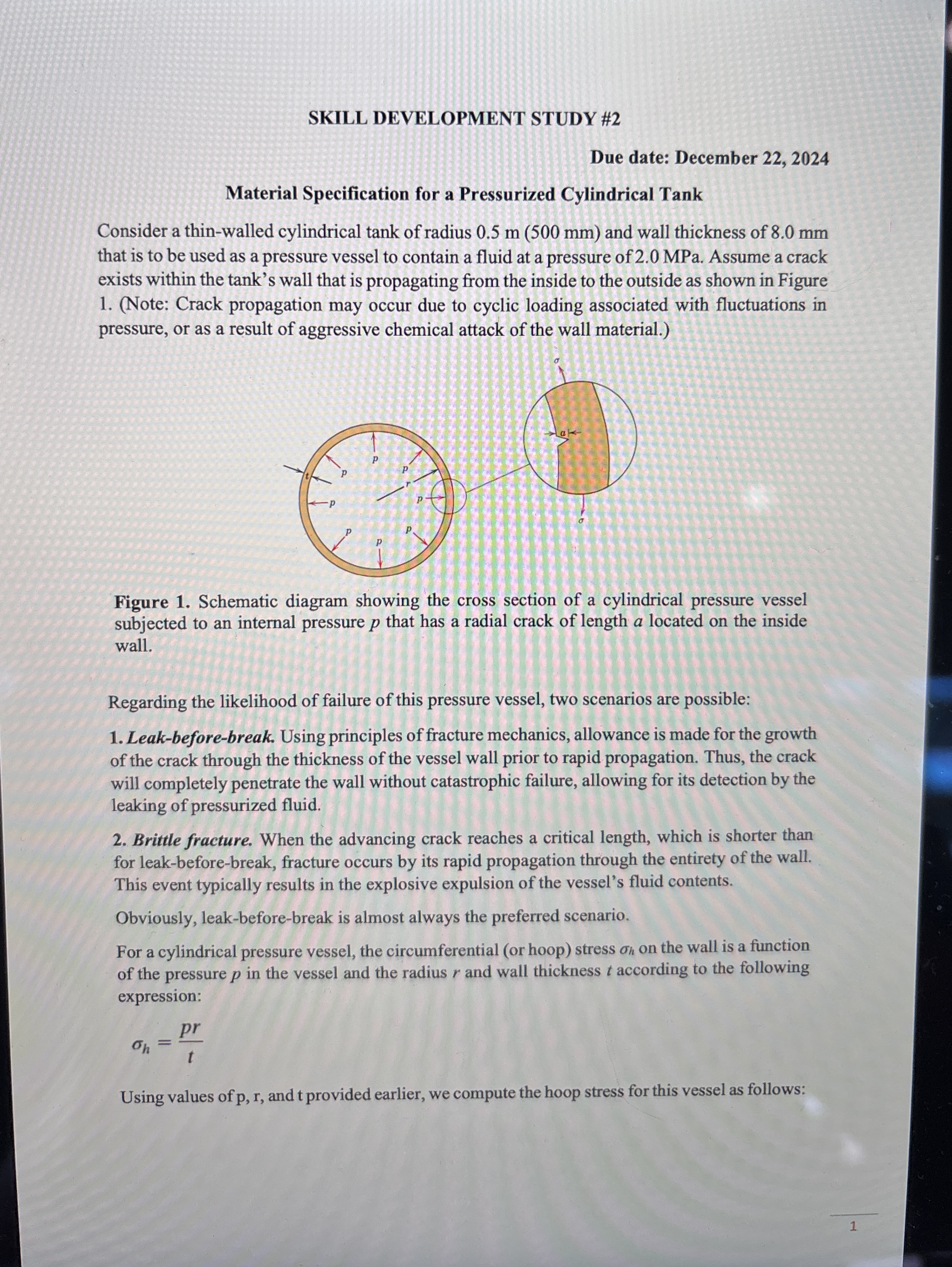 SKILL DEVELOPMENT STUDY # 2 Due date: December 2
