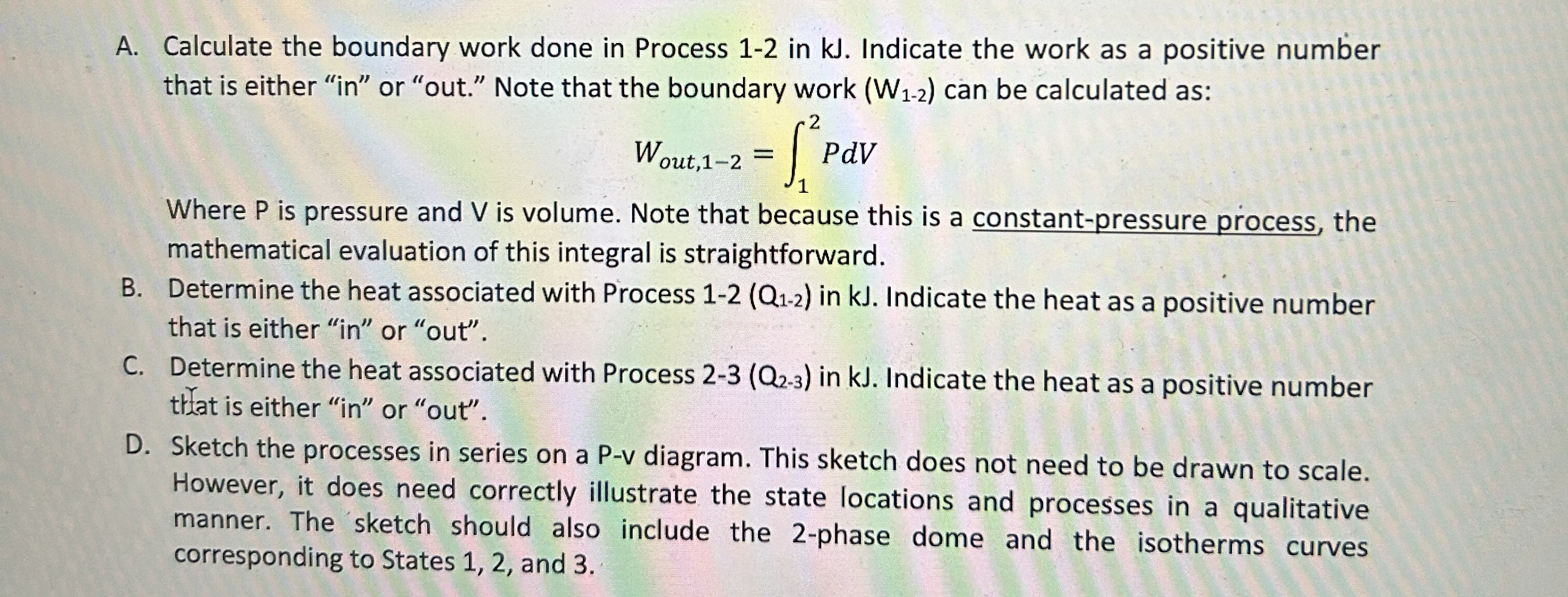 Problem 5 ( 1 0 points ) - Energy Balance with