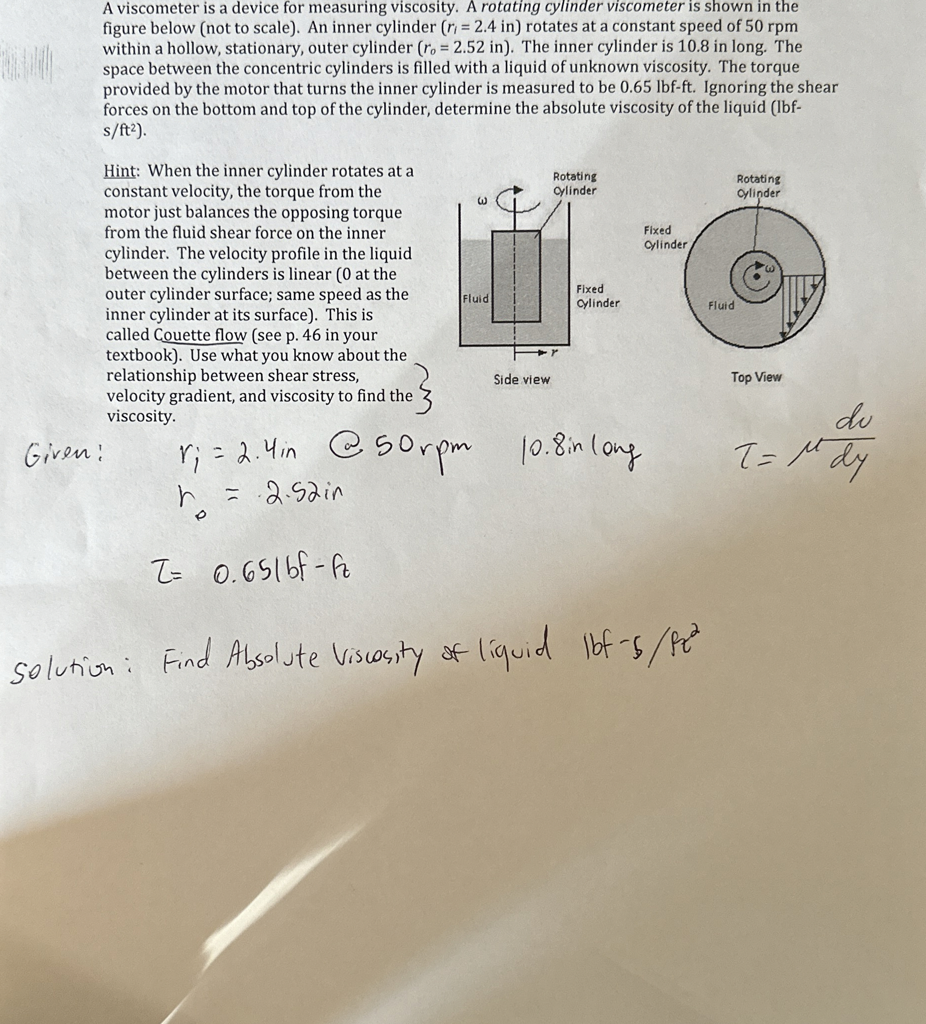 A viscometer is a device for measuring viscosity.
