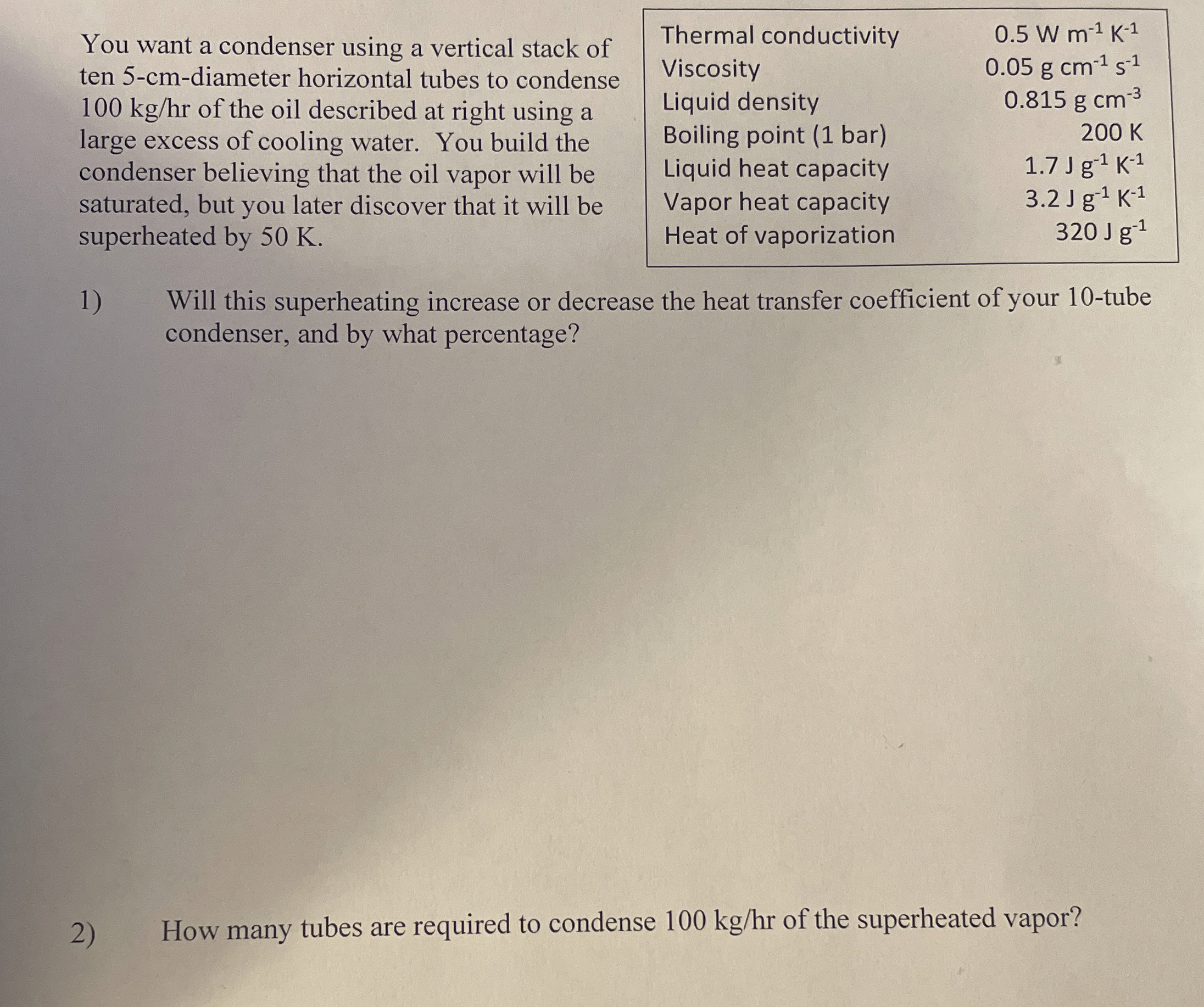 You want a condenser using a vertical stack of