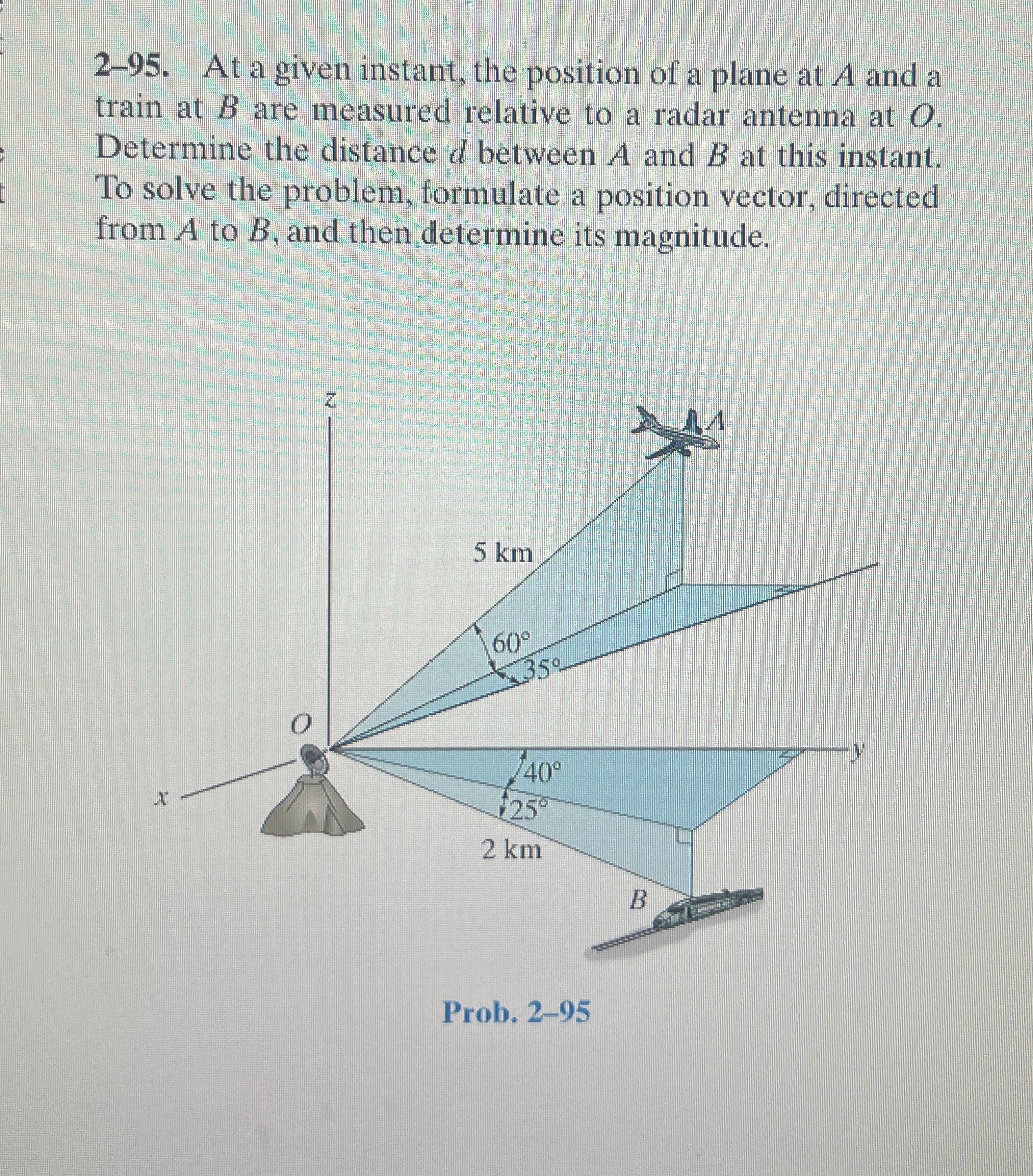 2 - 9 5 . At a given instant, the position of a