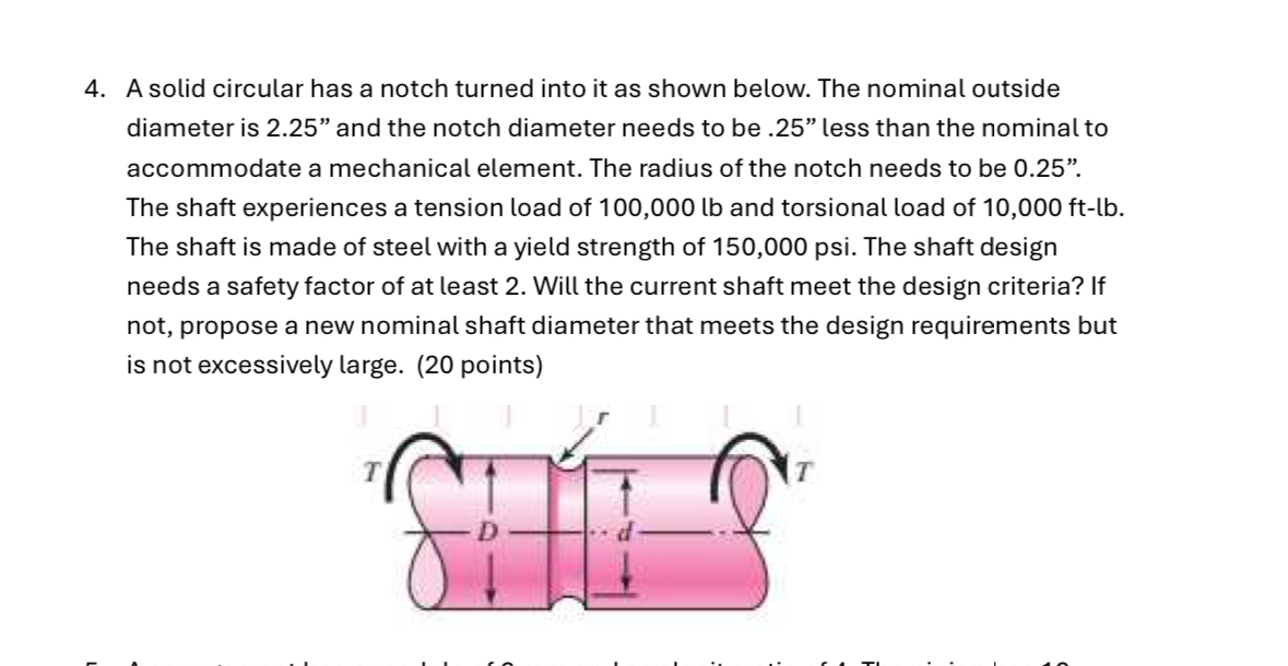 A solid circular has a notch turned into it as
