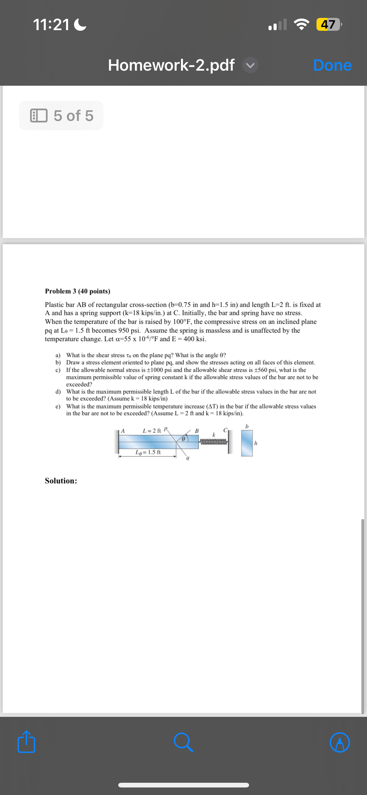 1 1 : 2 1 C 4 7 Homework - 2 . pdf 5 of 5 Problem