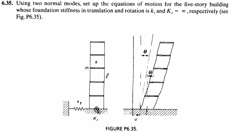 6 . 3 5 . Using two normal modes, set up the