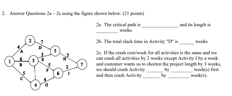 is this answer correct: 2 a . Paths: 1 - 2 - 5 -