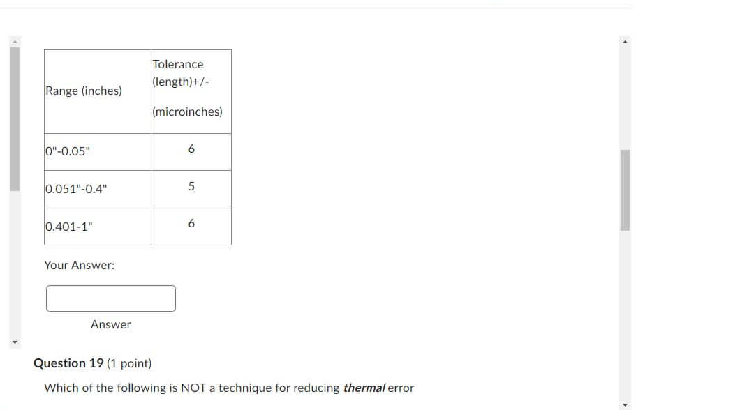 \ table [ [ Range ( inches ) , \ table [ [