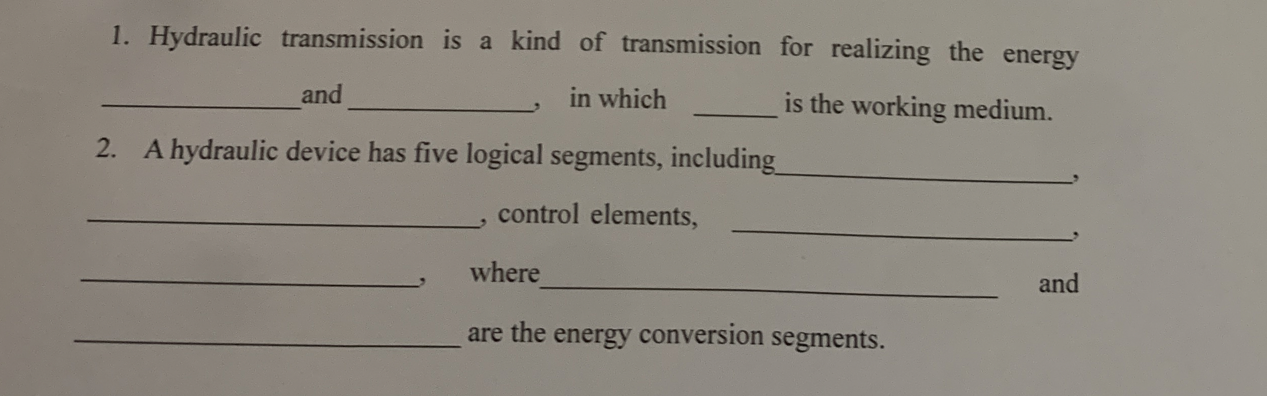 Hydraulic transmission is a kind of transmission