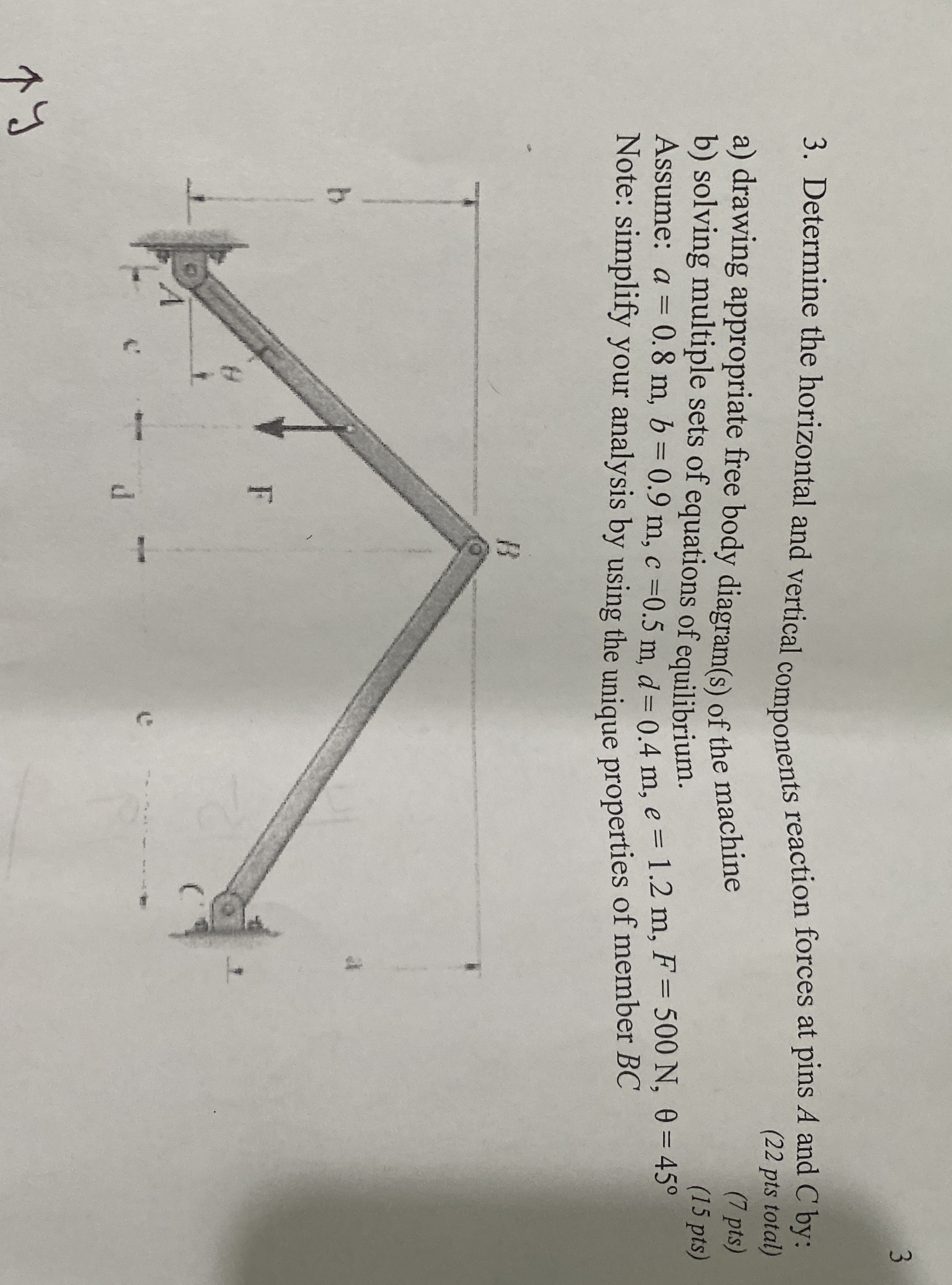 3 . Determine the horizontal and vertical
