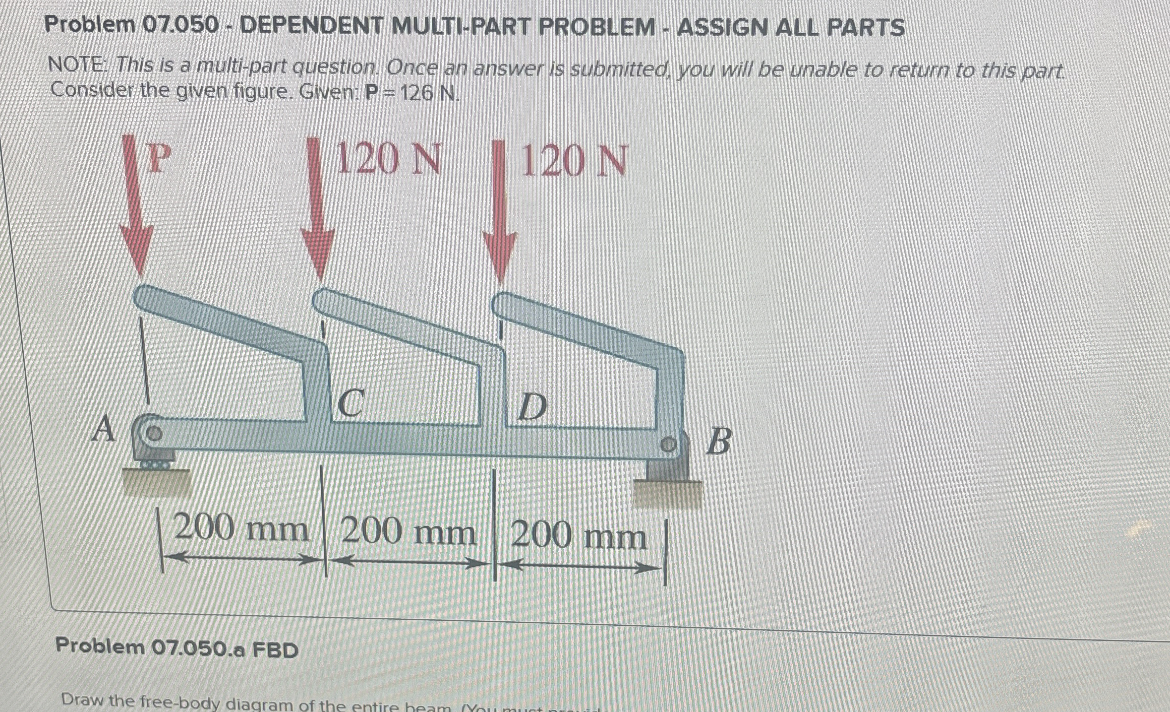 Problem 0 7 . 0 5 0 - DEPENDENT MULTI - PART