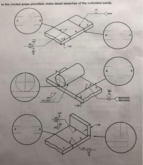 I ' m required to draw each weld symbol and I ' m