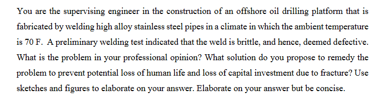 You are the supervising engineer in the